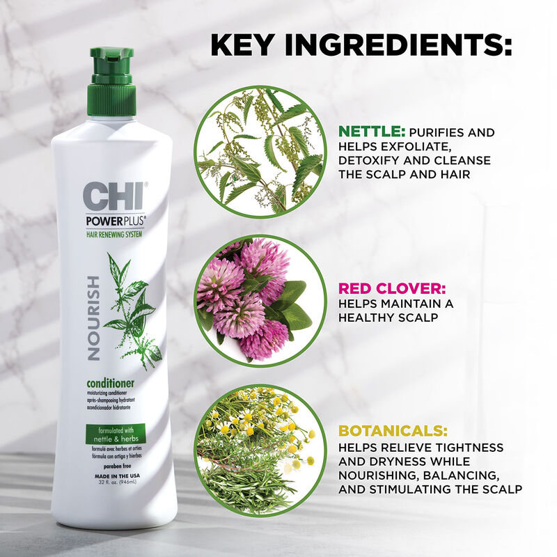 CHI – Power Plus Après‑Shampooing 355 ml