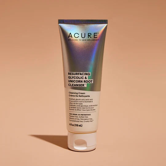 Acure Resurfacing 1% Glycolic Acid & Unicorn Root Cleanser