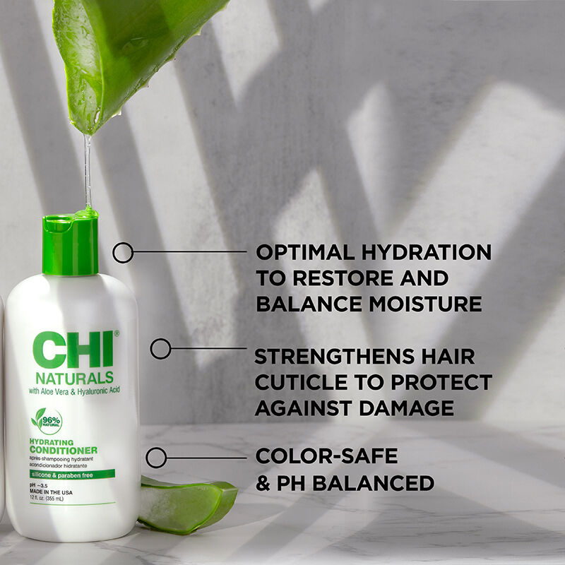 CHI Naturals with Aloe Vera Hydrating Conditioner 355 ml