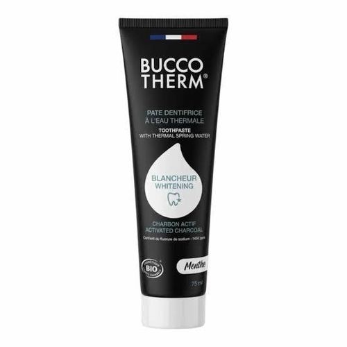 BUCCOTHERM BLANCHEUR CHARBON NOIR BIO 75 ML