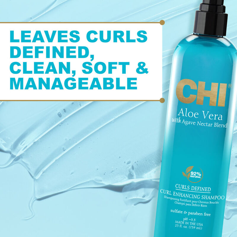 CHI – Aloe Vera with Agave Nectar Curl Enhancing Shampoing 340 ml