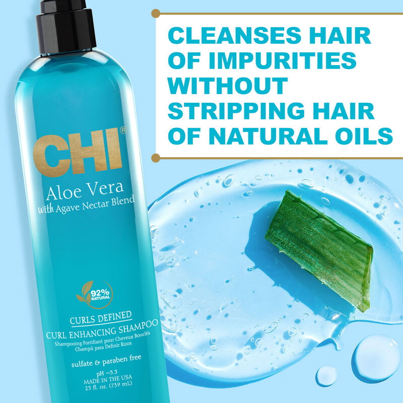 CHI – Aloe Vera with Agave Nectar Curl Enhancing Shampoing 340 ml