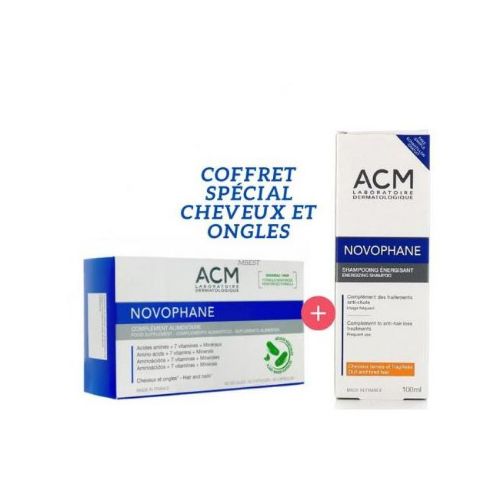 ACM Novophane ongles et cheveux 60 gélules+ shampooing énergisant 100ml