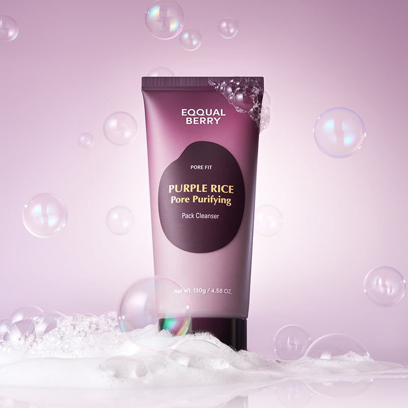 EQQUALBERRY Purple Rice Pore Purifying Pack Cleanser – 130 g