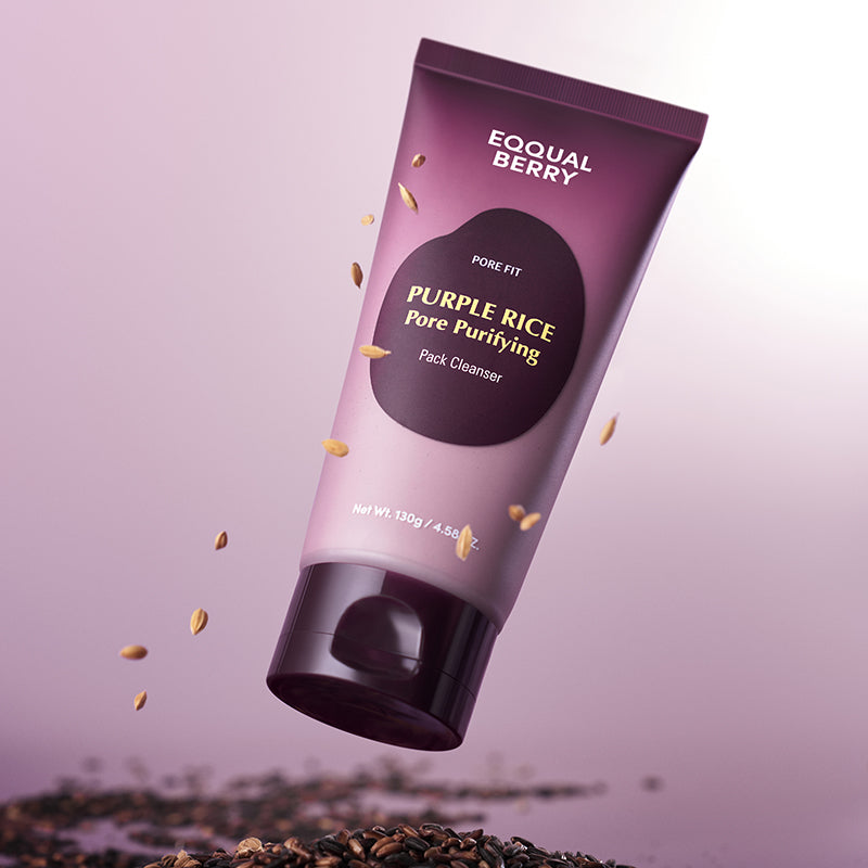 EQQUALBERRY Purple Rice Pore Purifying Pack Cleanser – 130 g