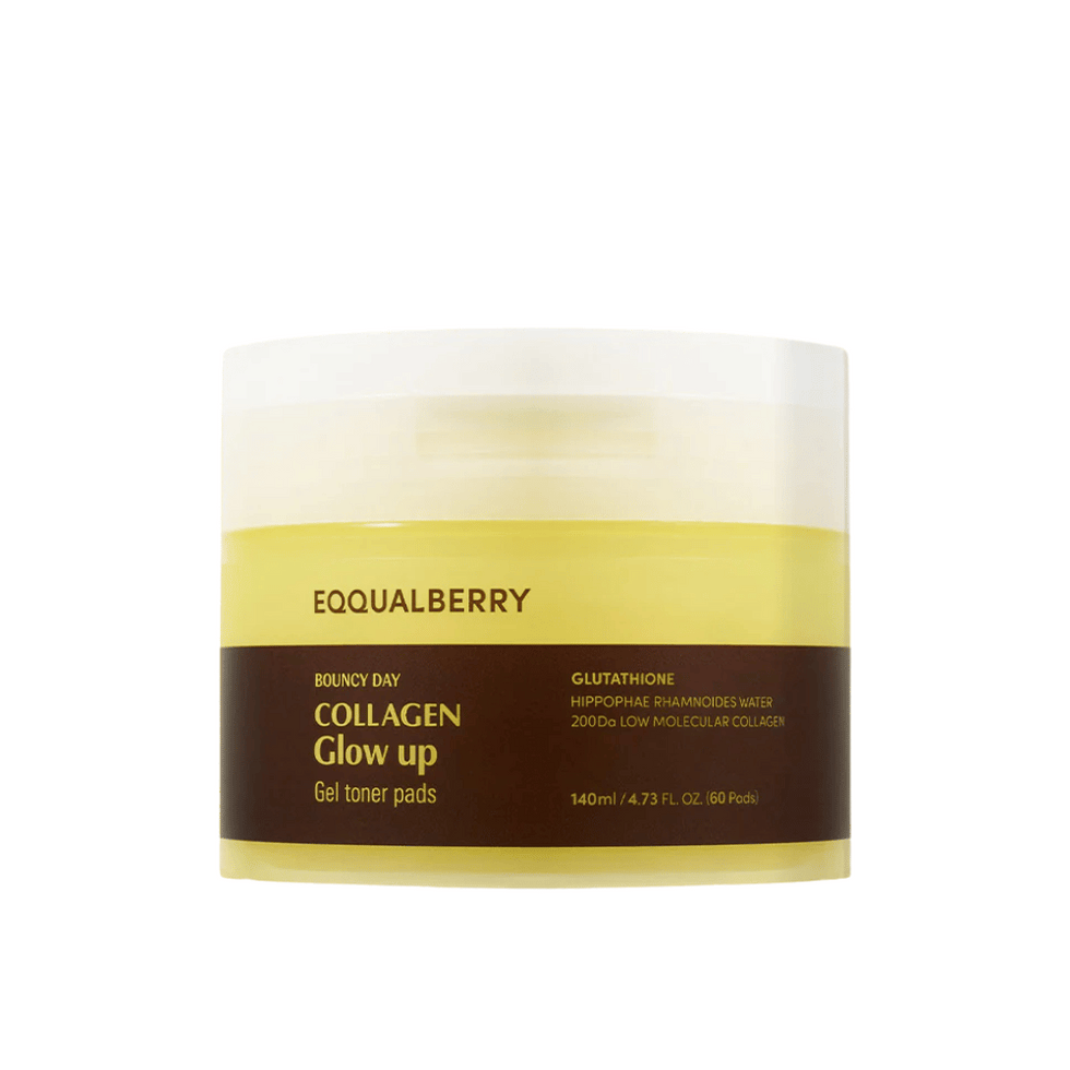 EQQUALBERRY Collagen Glow Up Gel Pads – 140 ml (60 pads)