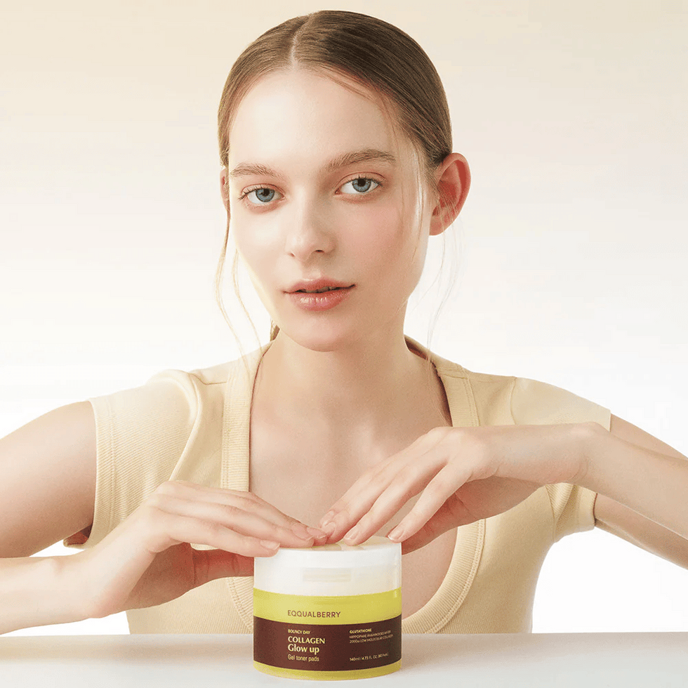 EQQUALBERRY Collagen Glow Up Gel Pads – 140 ml (60 pads)
