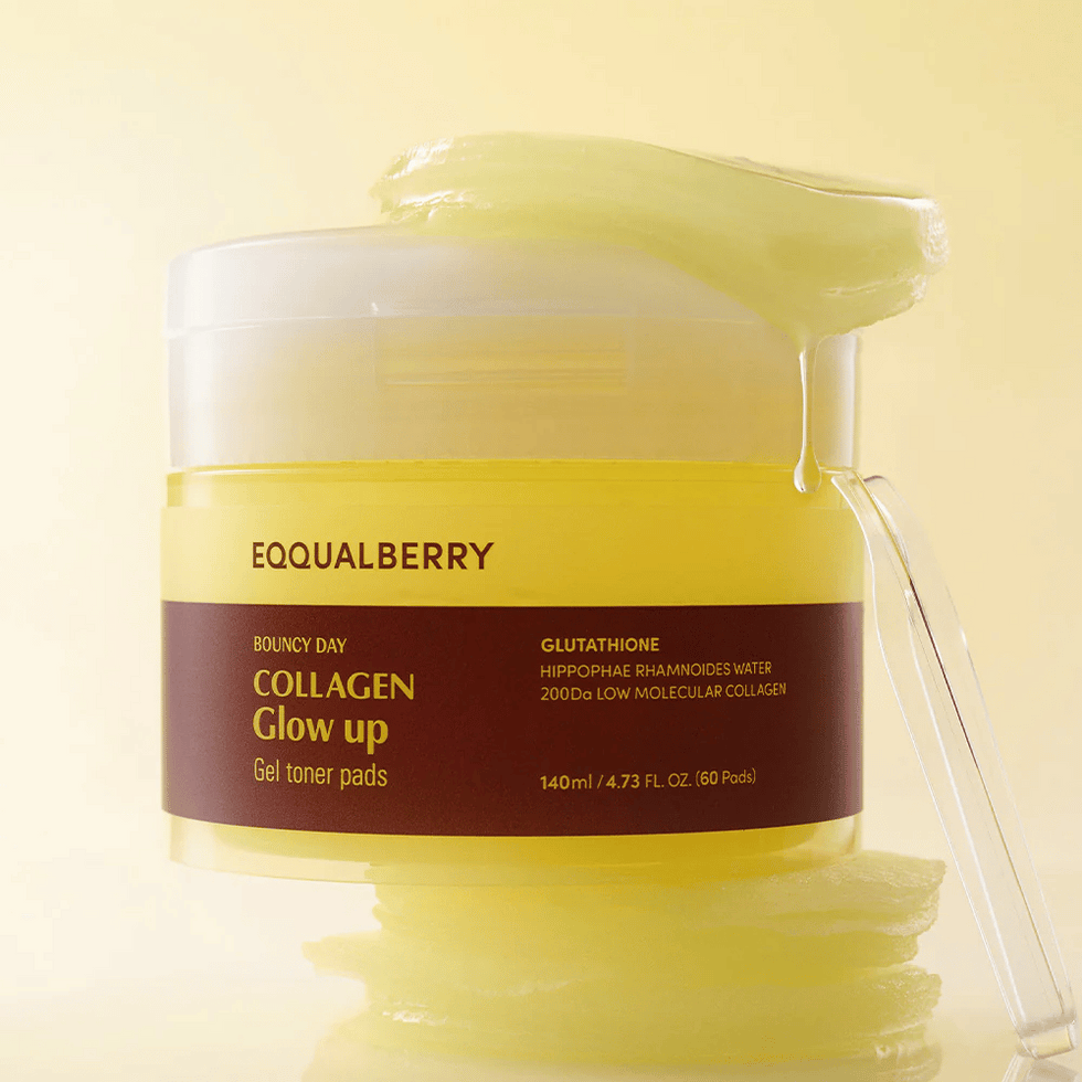 EQQUALBERRY Collagen Glow Up Gel Pads – 140 ml (60 pads)