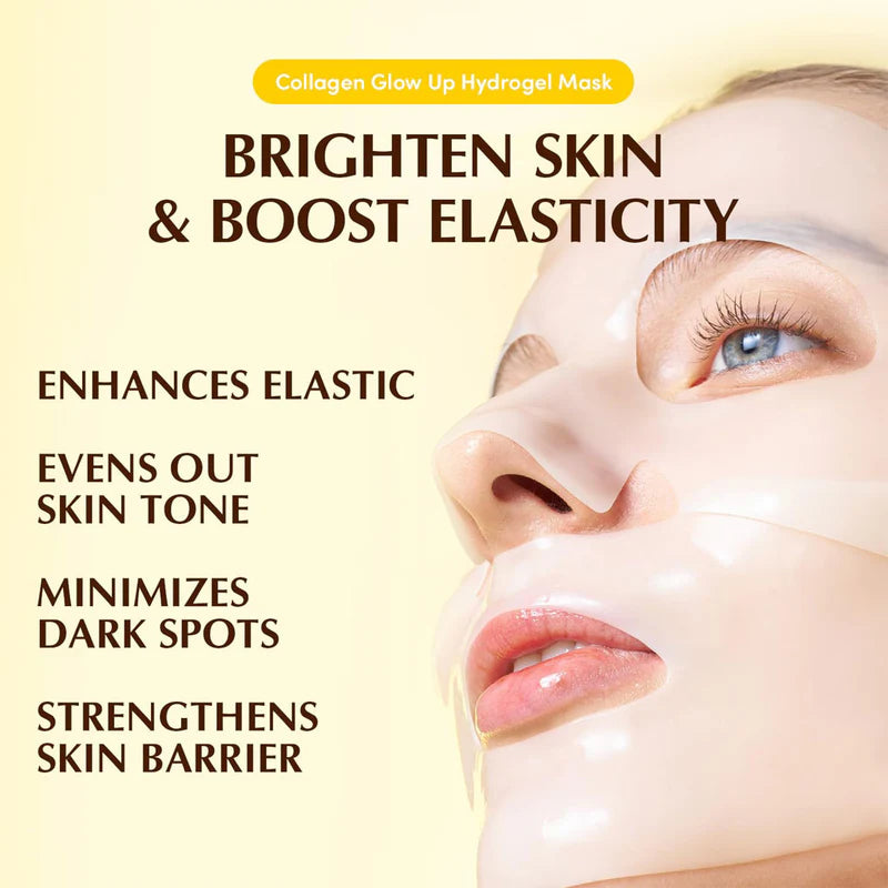 EQQUALBERRY Collagen Glow Up Hydrogel Mask – 4 pièces