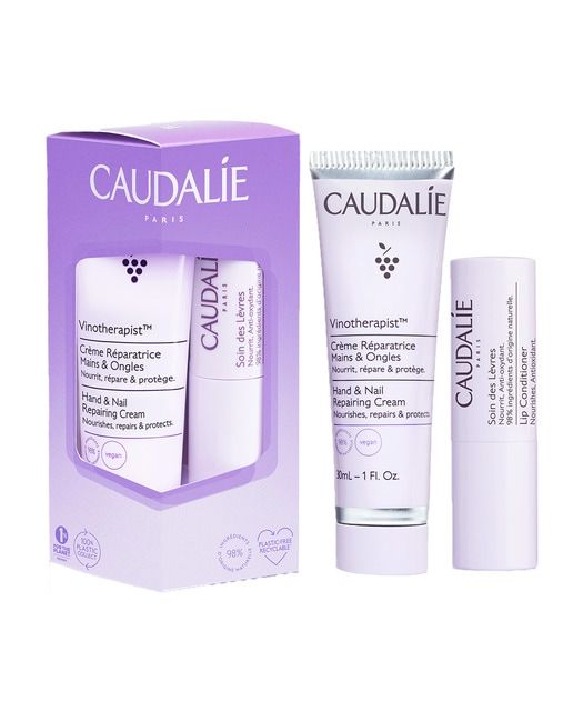 Caudalie Vinotherapist Crème Mains et Ongles 30ml + Soin Lèvres 4.5g