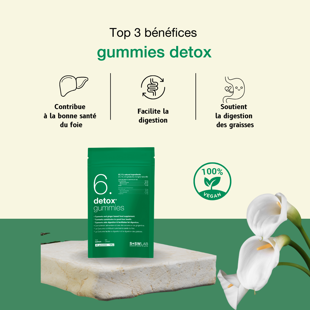 SSWLAB 6 DETOX GUMMIES - 42 Gummies Goût Citron