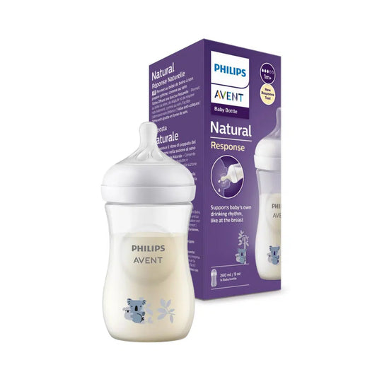 Avent Biberon Natural Response 3.0 Teat 1m+ 260ml Déco Koala