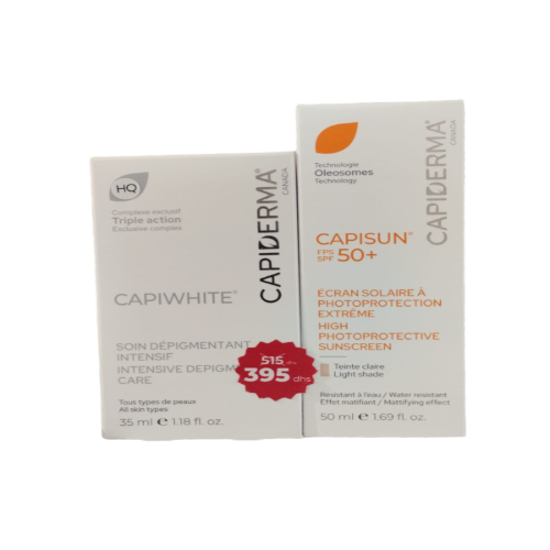 CAPIDERMA PACK CAPIWHITE CREME HQ+CAPISUN TEINTE