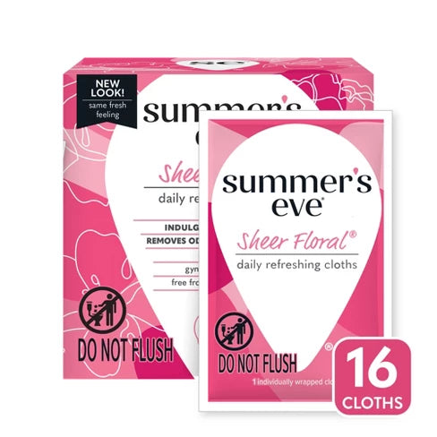 Summer's Eve Sheer Floral Cleansing Cloths 16u