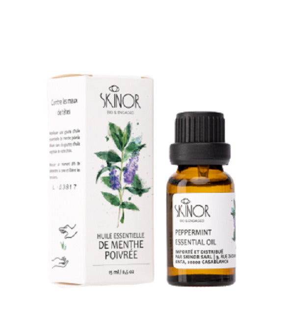 SKINOR Huile Essentielle de Menthe Poivrée 20ml