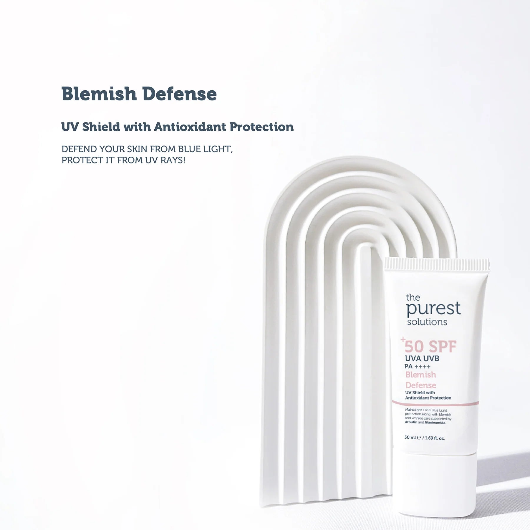 The Purest Solutions Blemish Defense UVA/UVB Antioxidant Protection For Blemish-Prone Skin 50+ SPF 50 ML