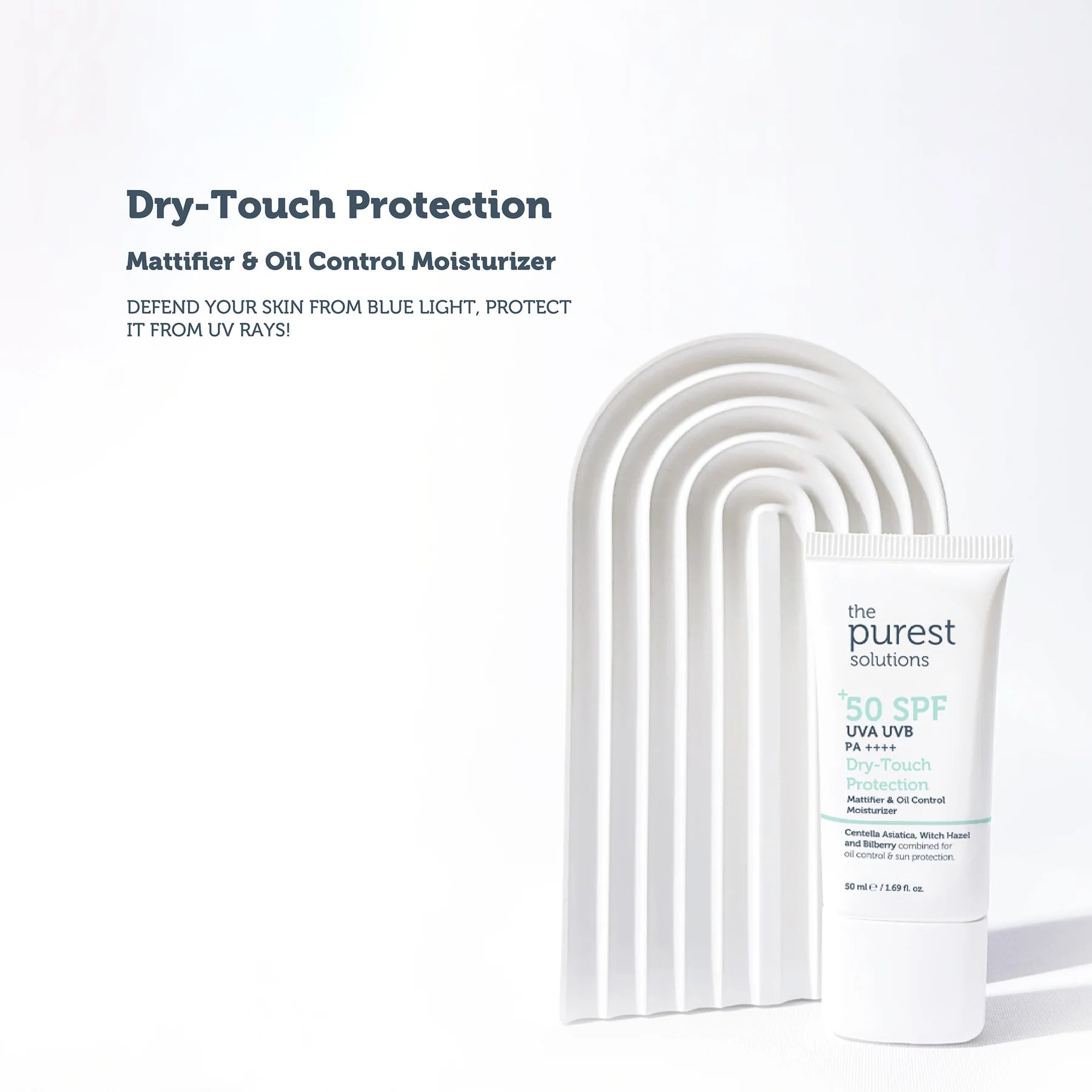 The Purest Solutions Dry-Touch Protection Mattifier & Oil Control Moisturizer for Oily Skin 50+ SPF 50 ML