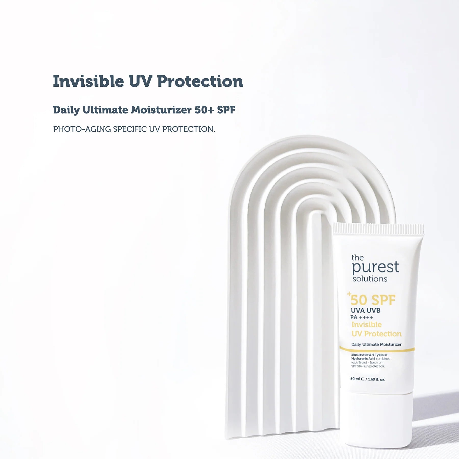 The Purest Solutions Invisible UV Protection Daily Intensive Moisturizer 50+ SPF 50 ML