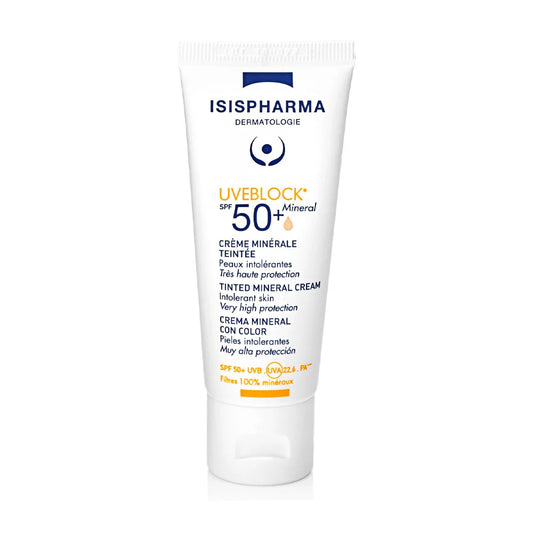 ISISPHARMA UVEBLOCK CREME MINERALE TEINTE 50+ 40ML