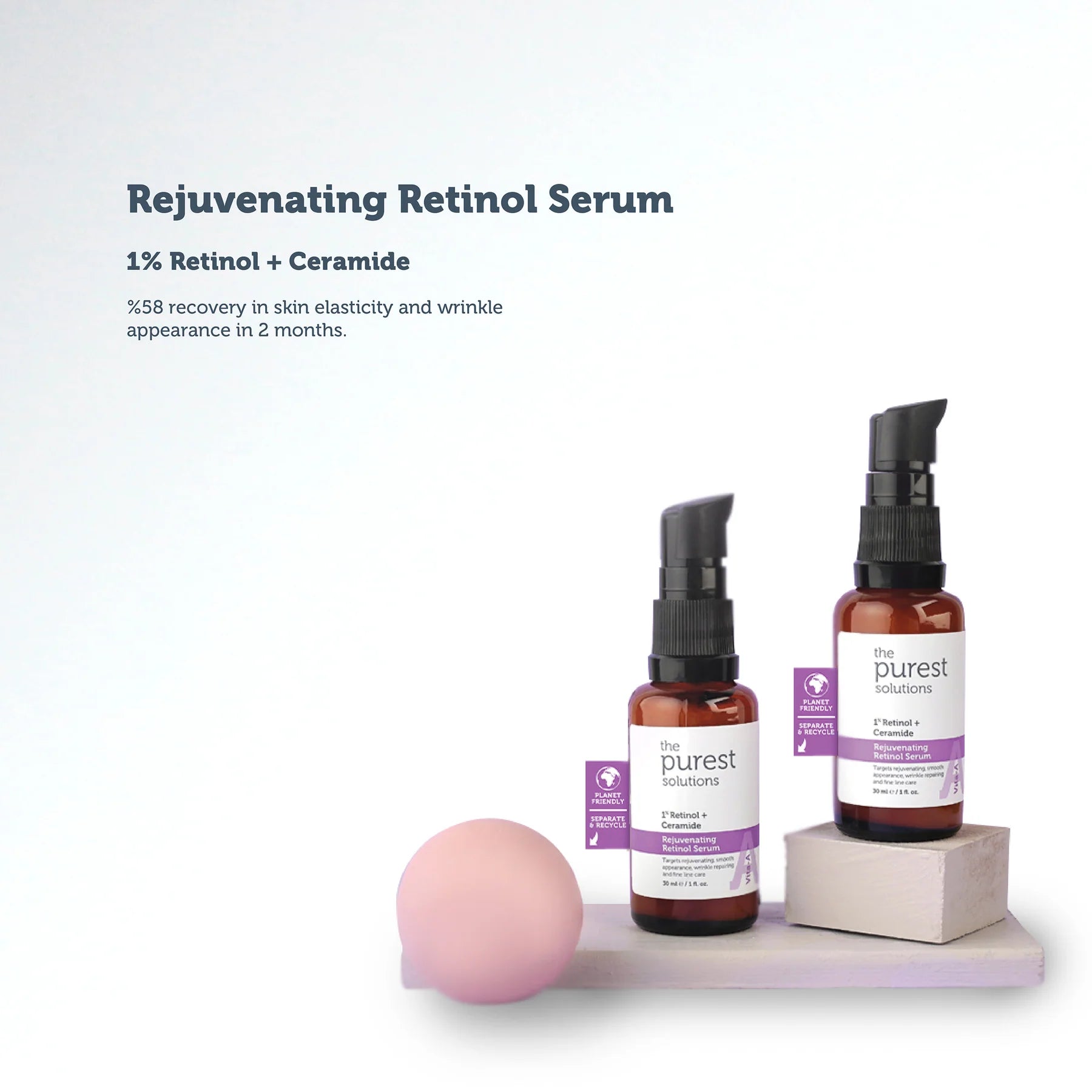 The Purest Solutions Rejuvenating Retinol Serum 1% Retinol + Ceramide 30 ML