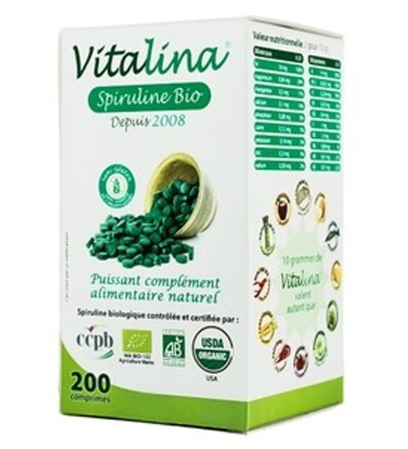 VITALINA SPIRULINE BIO 200 CPR