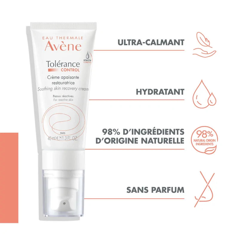 AVÈNE TOLERANCE CONTROL CRÈME APAISANTE RESTAURATRICE 40 ML