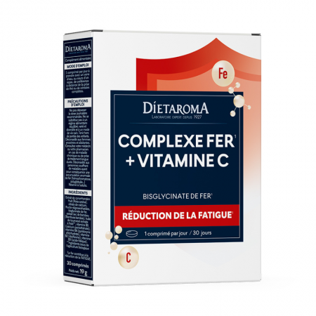 Dietaroma Complexe Fer + Vitamine C – 30 comprimés