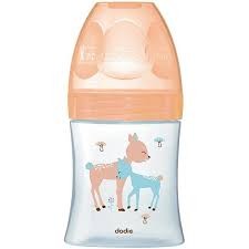 DODIE BIB SENS+ VERRE 150ML BEIGE BICHE 0-6 M TÉT PLATE D1