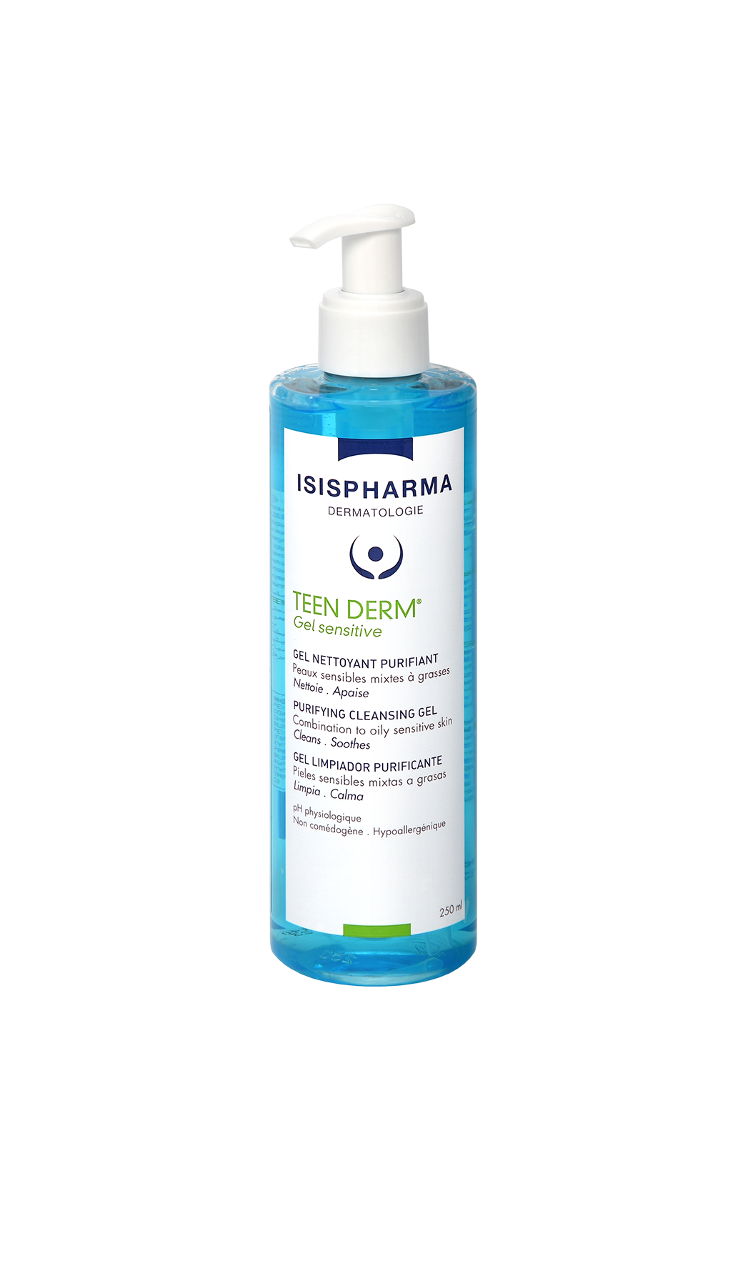 ISISPHARMA TEEN DERM GEL SENSITIVE GEL NETTOYANT PURIFIANT 250ML