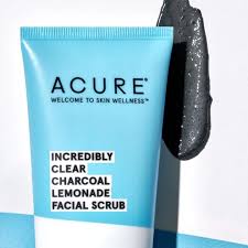 Acure Incredibly Clear Charcoal Lemonade Facial Scrub – 118ml