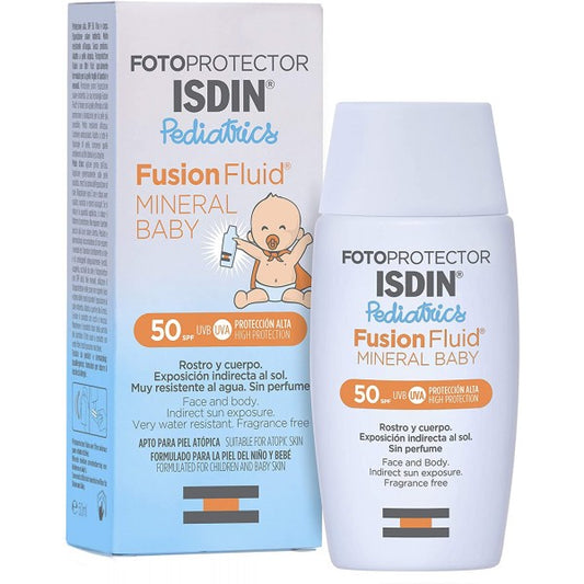 ISDIN FOTOPROTECTOR PEDIATRICS FUSION FLUID MINERAL BABY SPF 50+ – 50 ML