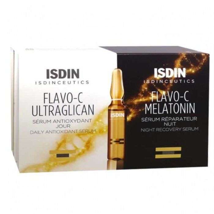 ISDIN ISDINCEUTICS FLAVO-C ULTRAGLICAN JOUR & FLAVO-C MELATONIN NUIT