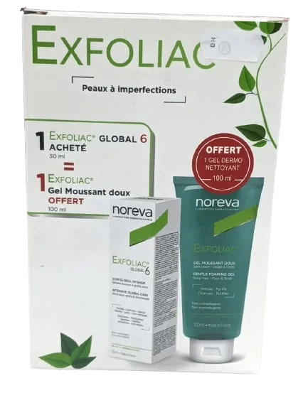 Noreva Exfoliac Global 6 + 1 Gel moussant doux 100 ml OFFERT