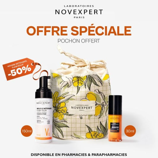 NOVEXPERT OFFRE SPECIAL VITAMINE C +  MOUSSE +  POCHON