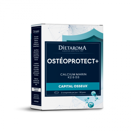 Dietaroma Ostéoprotect+ – Calcium marin, vitamines K₂ & D₃ – 60 comprimés