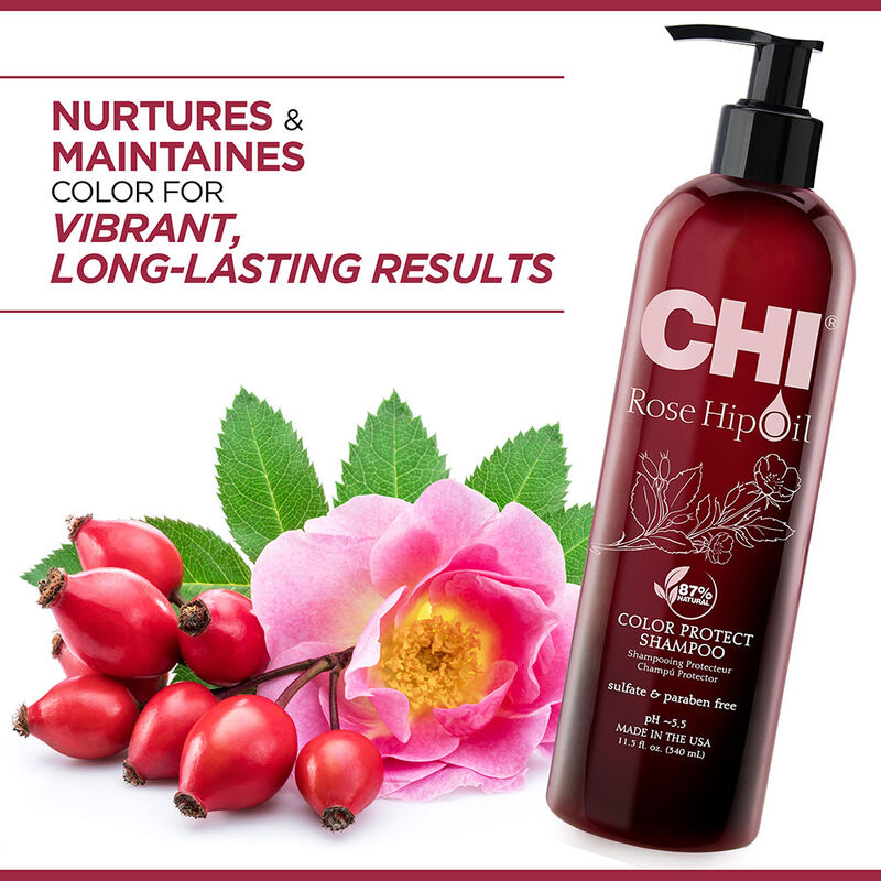 CHI Rose Hip Oil Color Protect Shampoo 340 ml