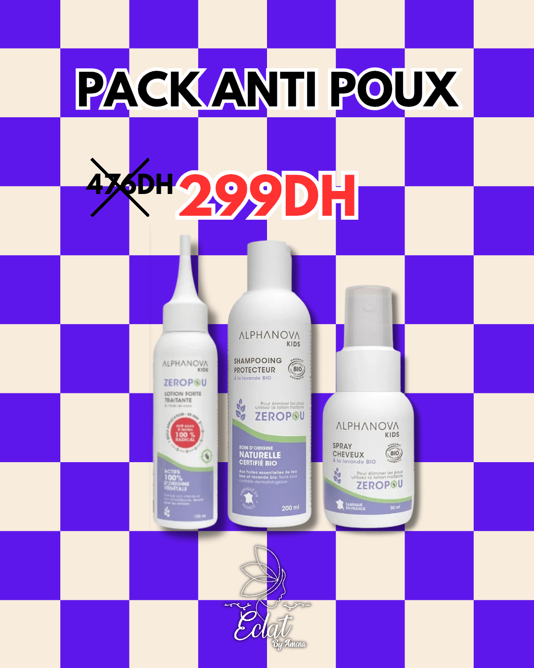 Pack Anti-Poux Alphanova – Traitement complet