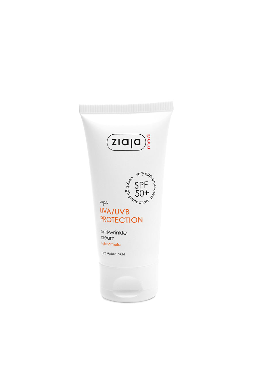 ZIAJA Sun Crème Solaire Anti-Rides SPF 50+ – 50 ml