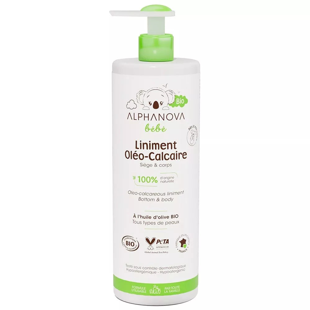 Alphanova – Liniment Oléo‑Calcaire Bio Bébé 400 ml