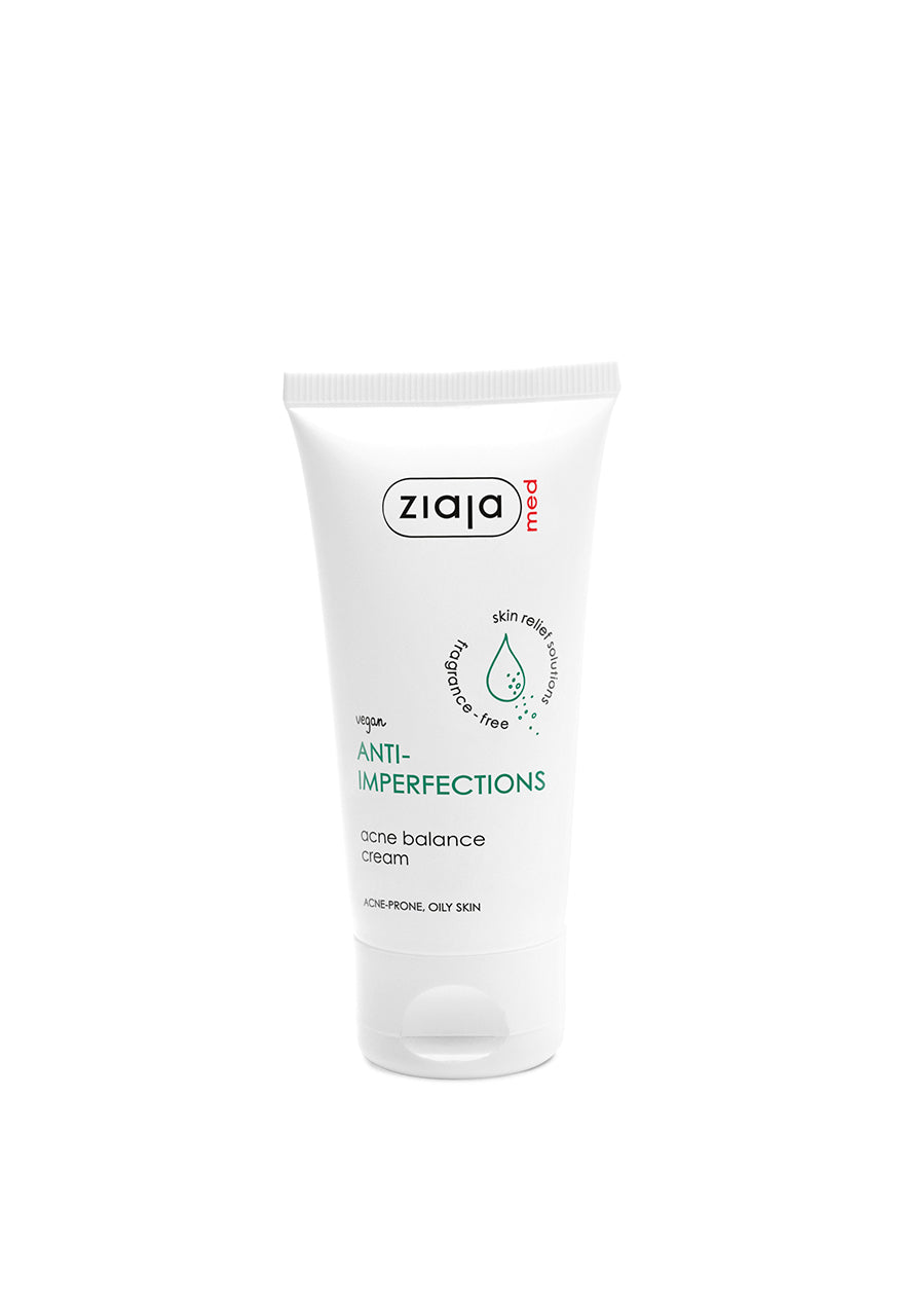 Ziaja Med Anti‑Acné – Crème 50 ml + Toner 200 ml Offert