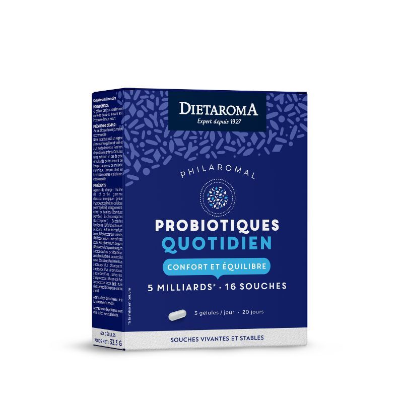 DIETAROMA PHILAROMAL Multi Équilibre – Probiotiques – 60 gélules