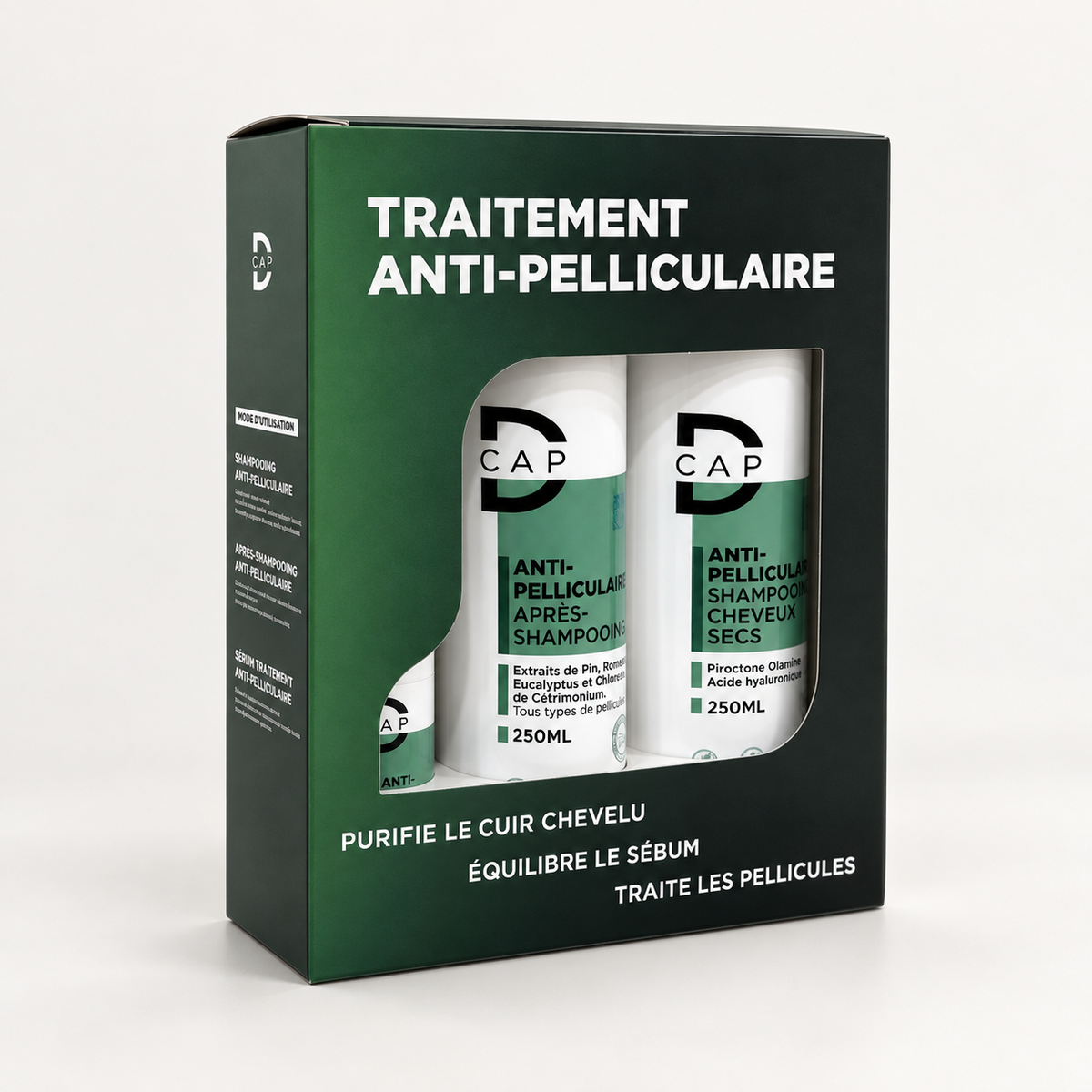 D-CAP Coffret Anti-Pelliculaire pour Cheveux Secs