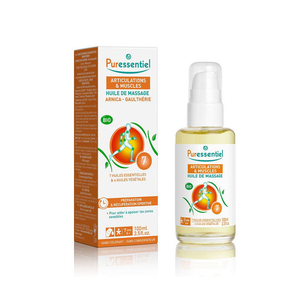 PURESSENTIEL ARTICUL & MUSCLES HUILE DE MASSAGE BIO EFFORT MUSCULAIRE ARNICA / GAULTHÉRIE 100ML