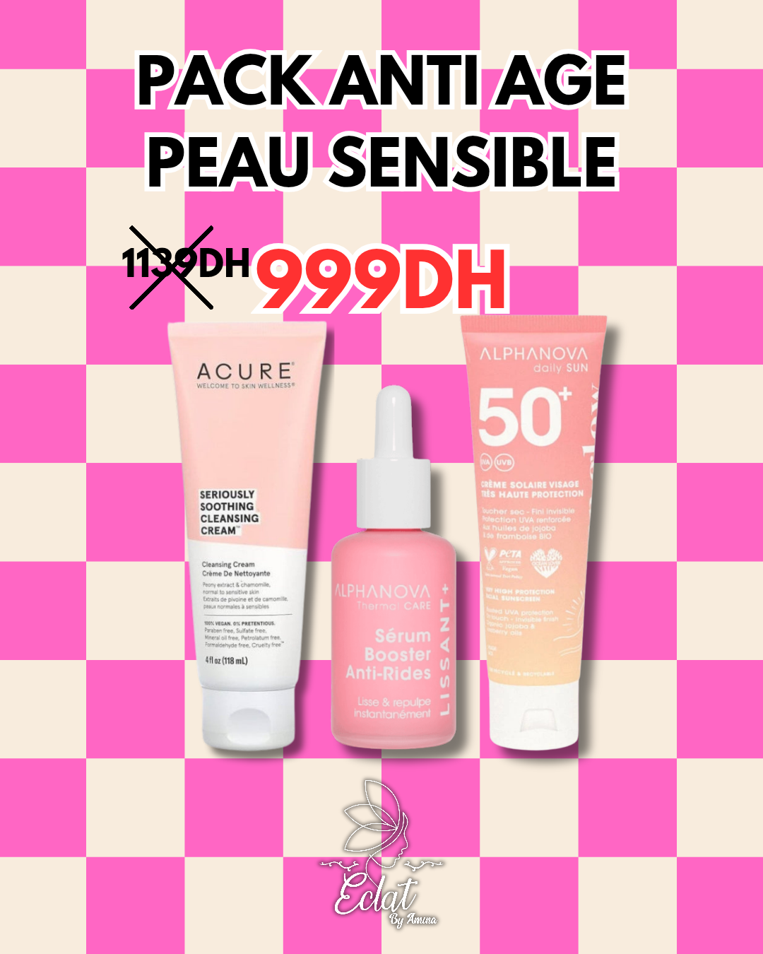 Pack Anti-Âge Peau Sensible – Apaiser, lisser, protéger