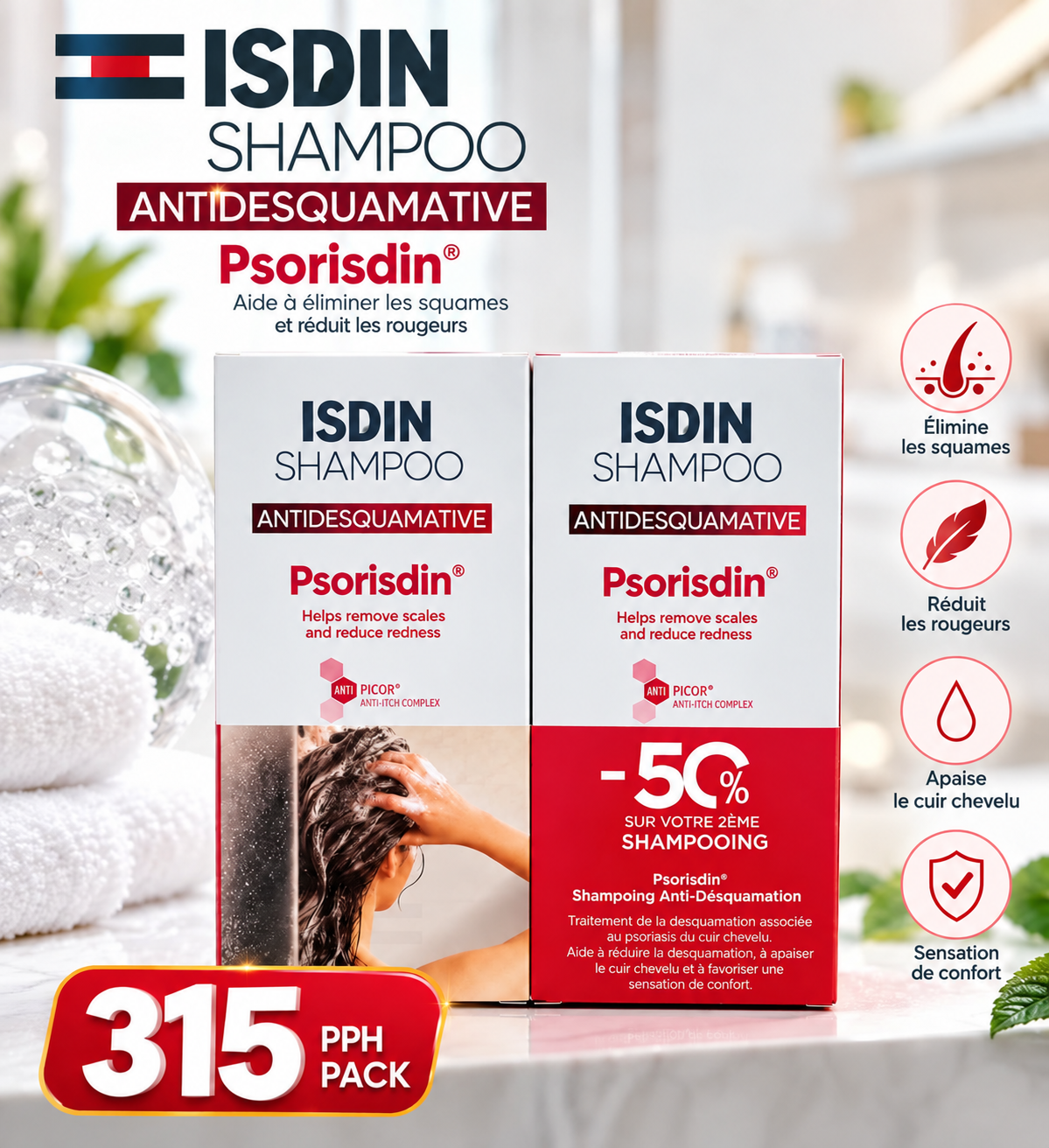ISDIN Psorisdin Pack 2 Shampoings