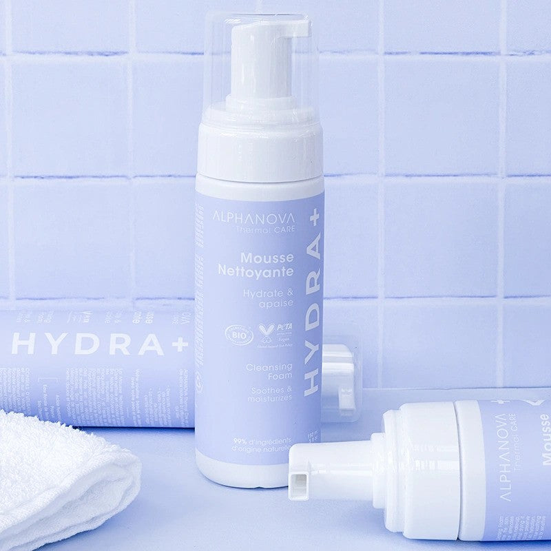 Alphanova – Mousse Nettoyante Apaisante HYDRA+ 150 ml