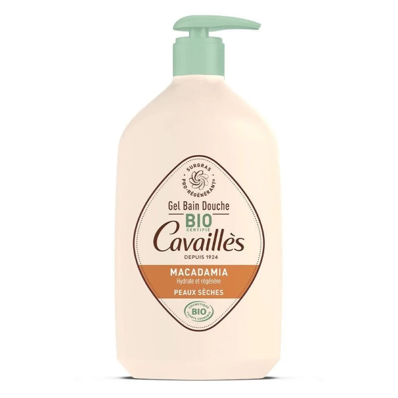 ROGE CAVAILLES GEL SURGRAS BAIN DOUCHE HUILE MACADAMIA BIO 1L