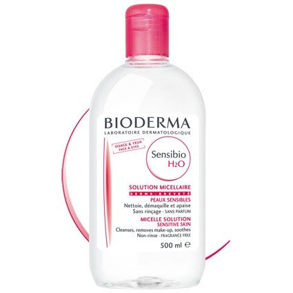 BIODERMA SENSIBIO H2O EAU MICELLAIRE DEMAQUILLANTE NETTOIE ET APAISE 500ML