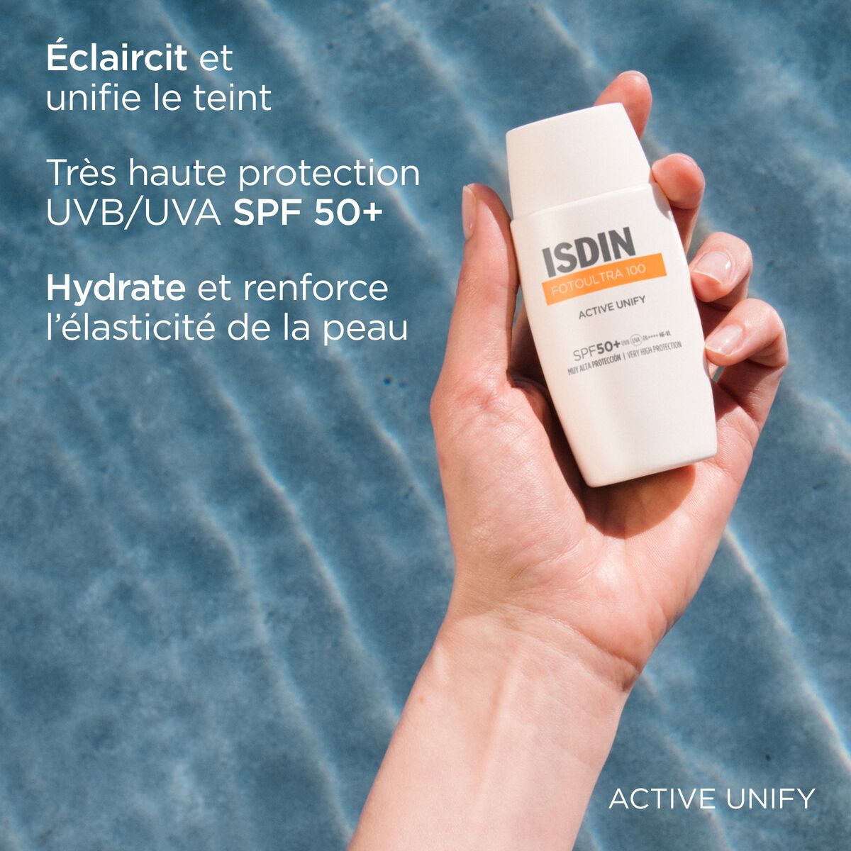 ISDIN FOTOULTRA 100 ACTIVE UNIFY DÉPIGMENTANT ÉCRAN SPF 50+ – 50 ML